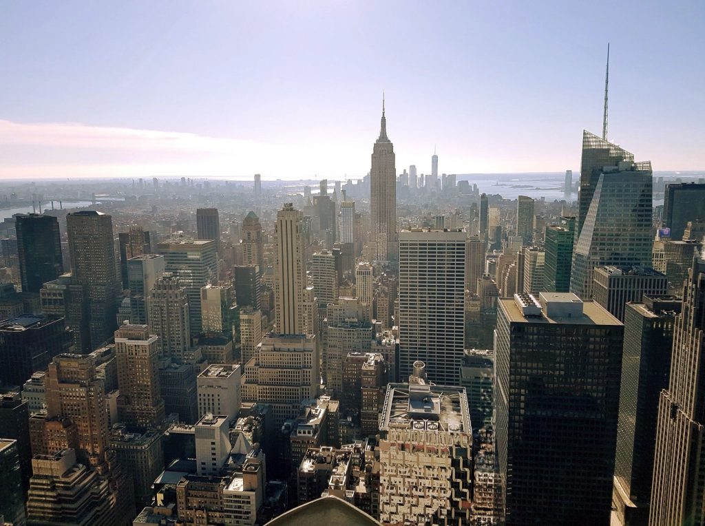 Skyline New York vom Rockefeller Center